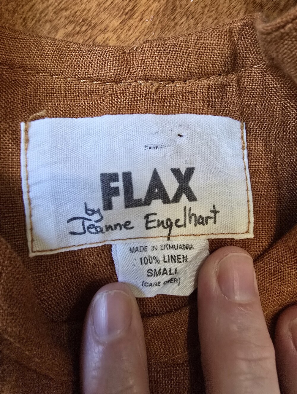 FLAX 100% linen women dress with pockets - Picture 5 of 8